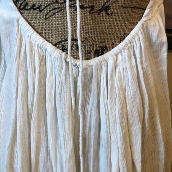 Free People Tank Top Dressy Tie Back sz M - Picture 6 of 8